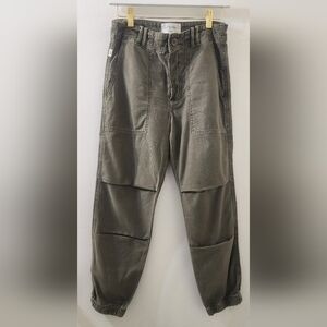 Citizens Of Humanity Women's Olive Cargo Pants, Size‎ 24, Cotton.